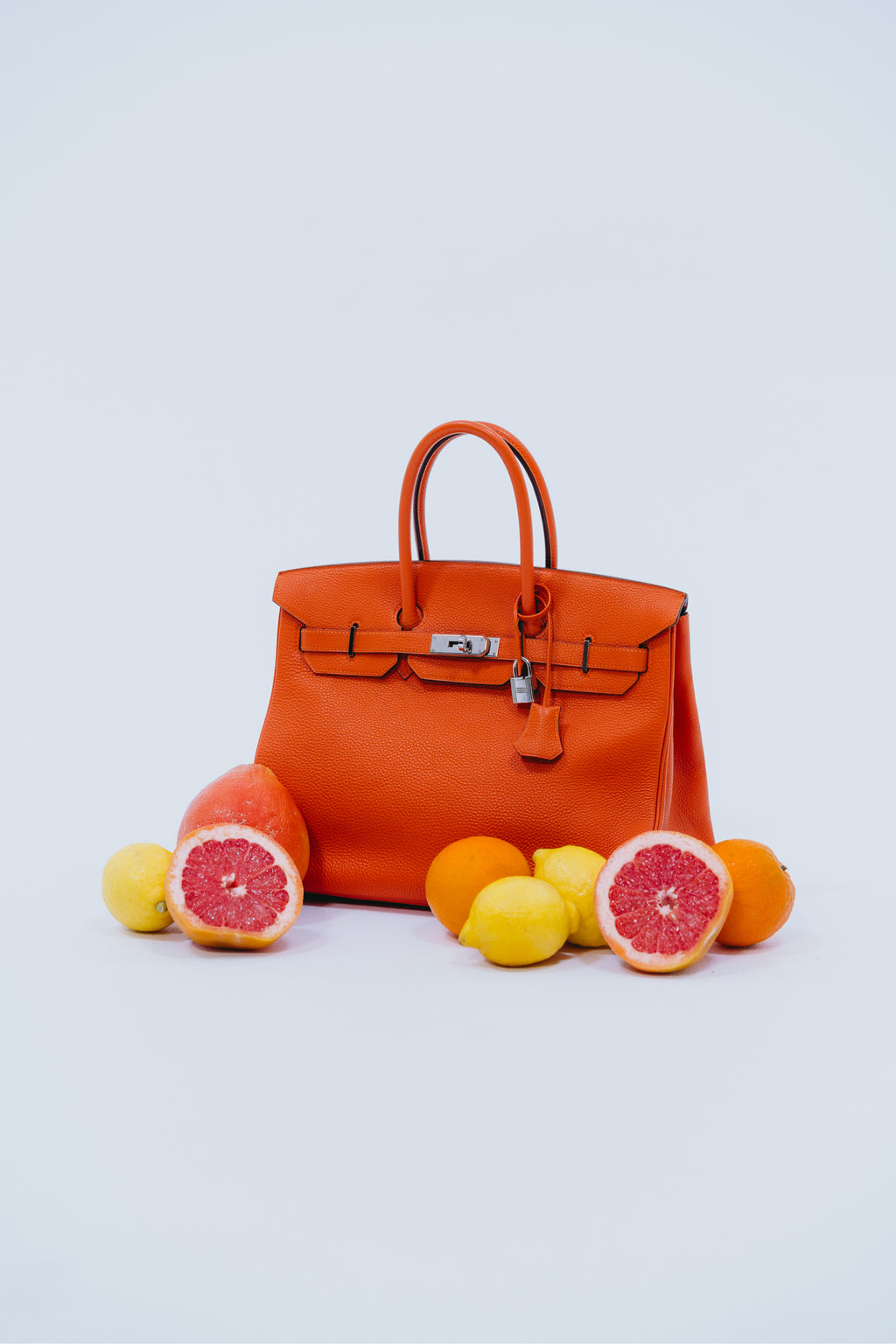 Hermes Orange Togo Leather Birkin