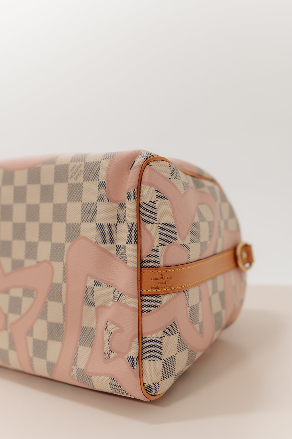Louis Vuitton White Damier Speedy Hand Bag