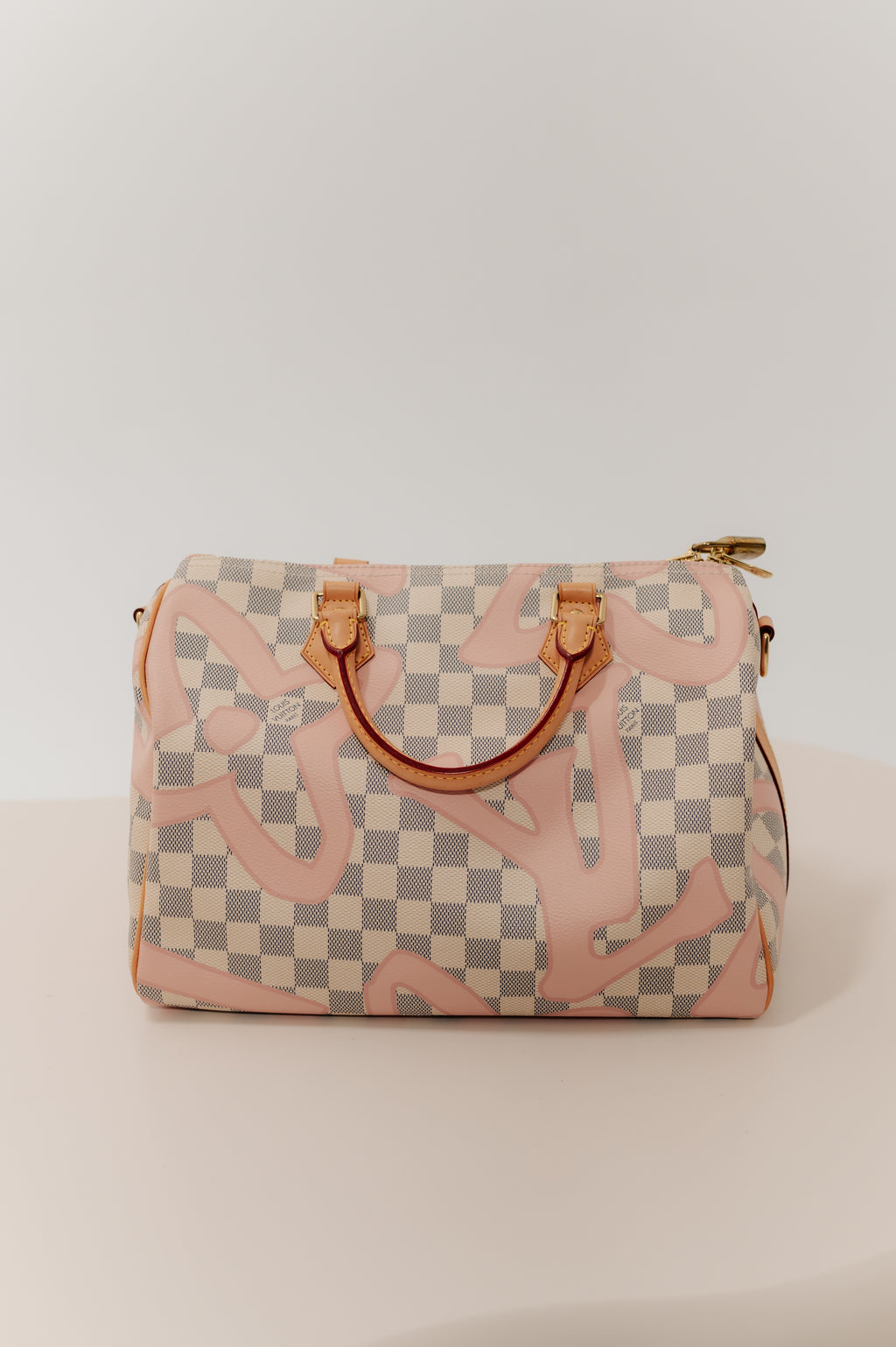 Louis Vuitton White Damier Speedy Hand Bag