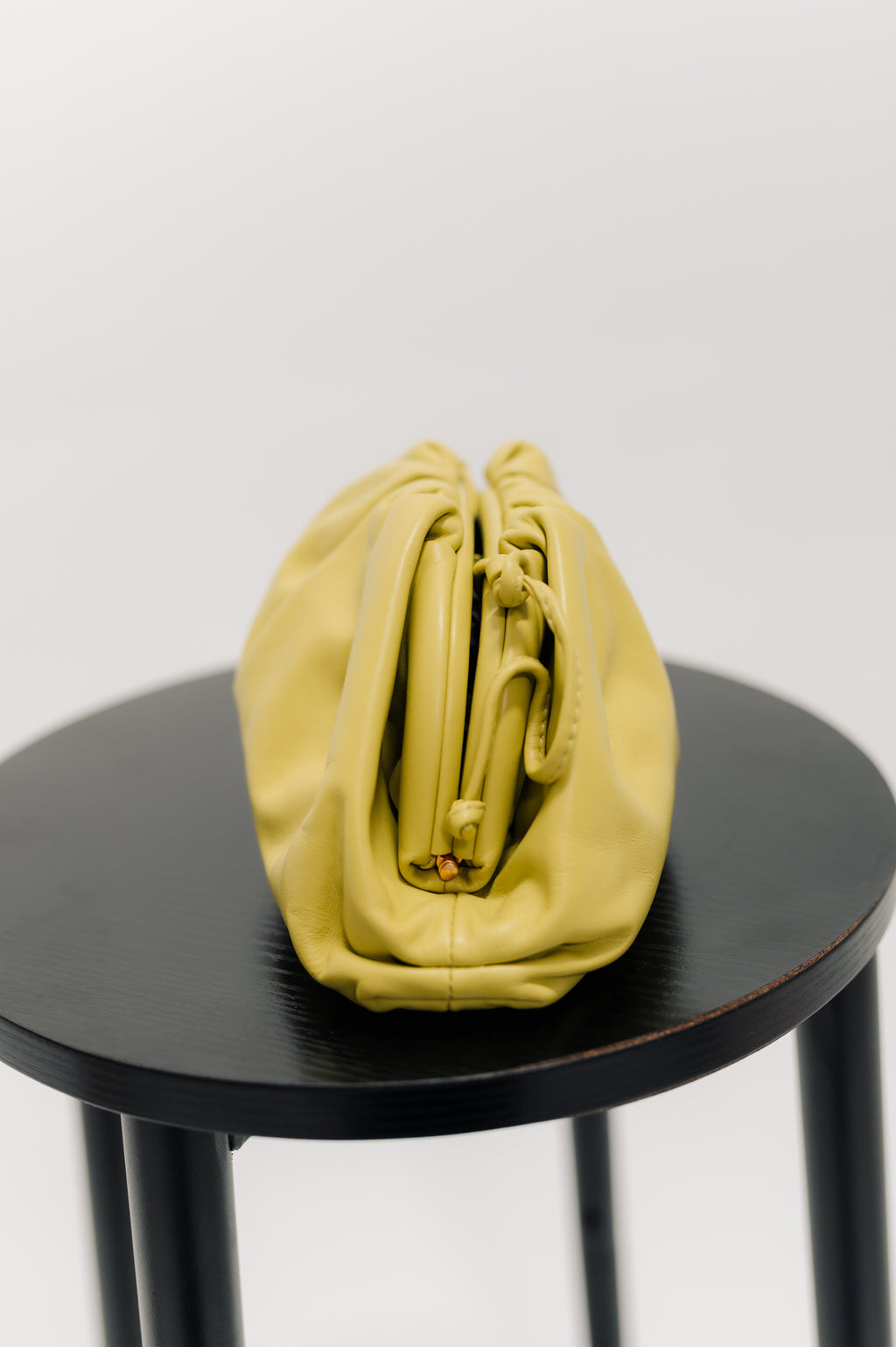 Bottega Venetta Green Leather The Pouch