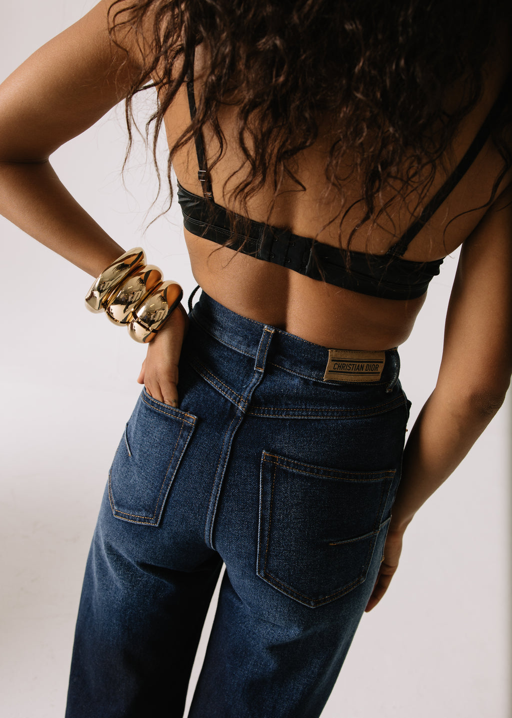 Christian Dior Wide Leg Denim Jeans