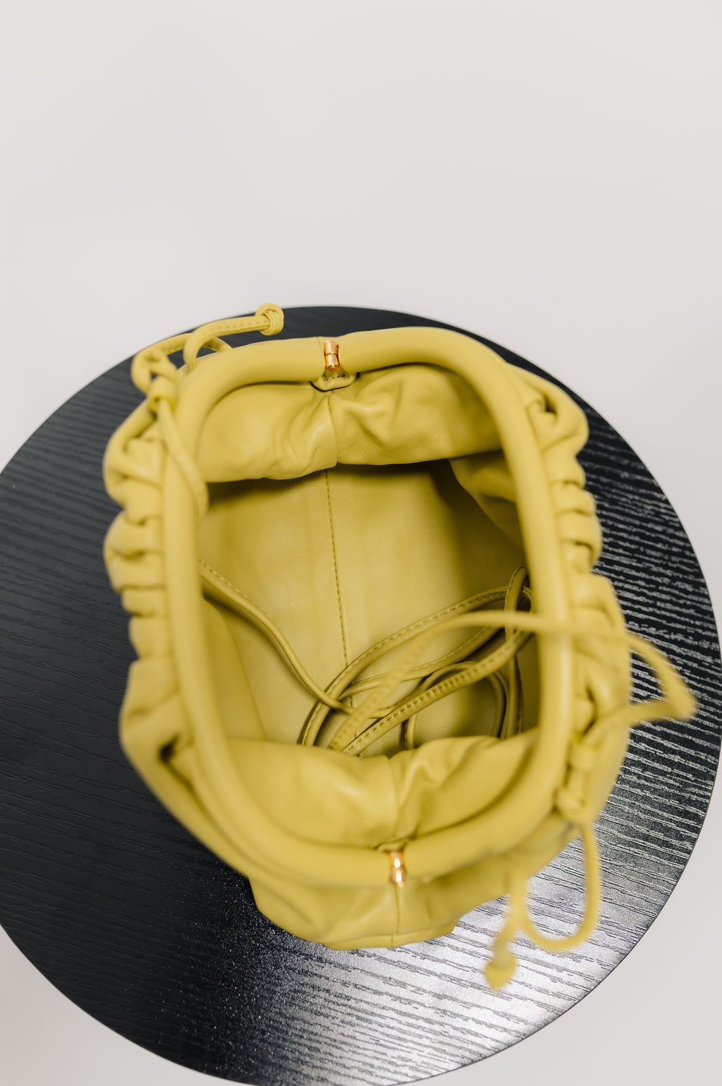 Bottega Venetta Green Leather The Pouch