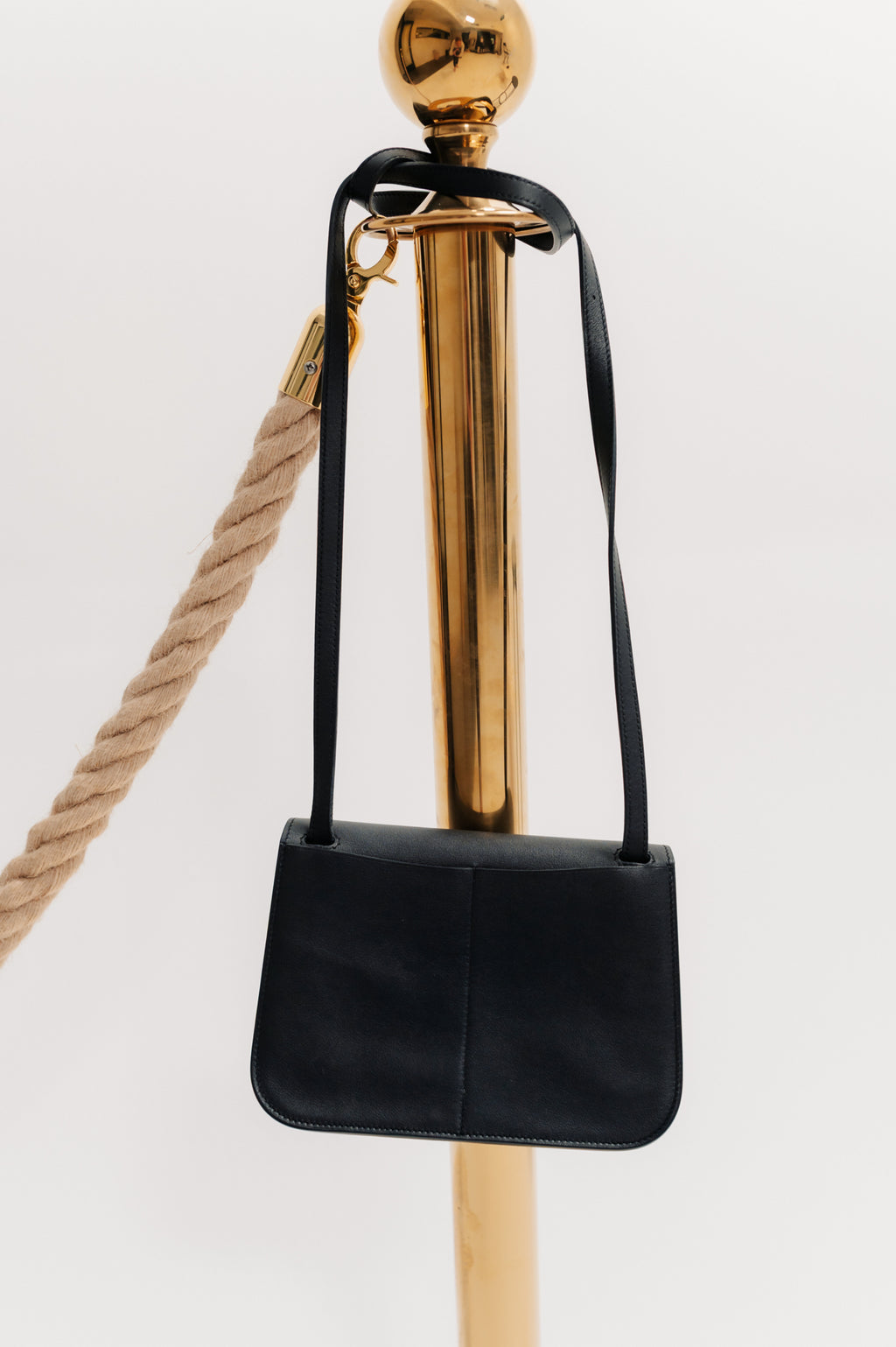Hermes Black Halzan Hand Bag