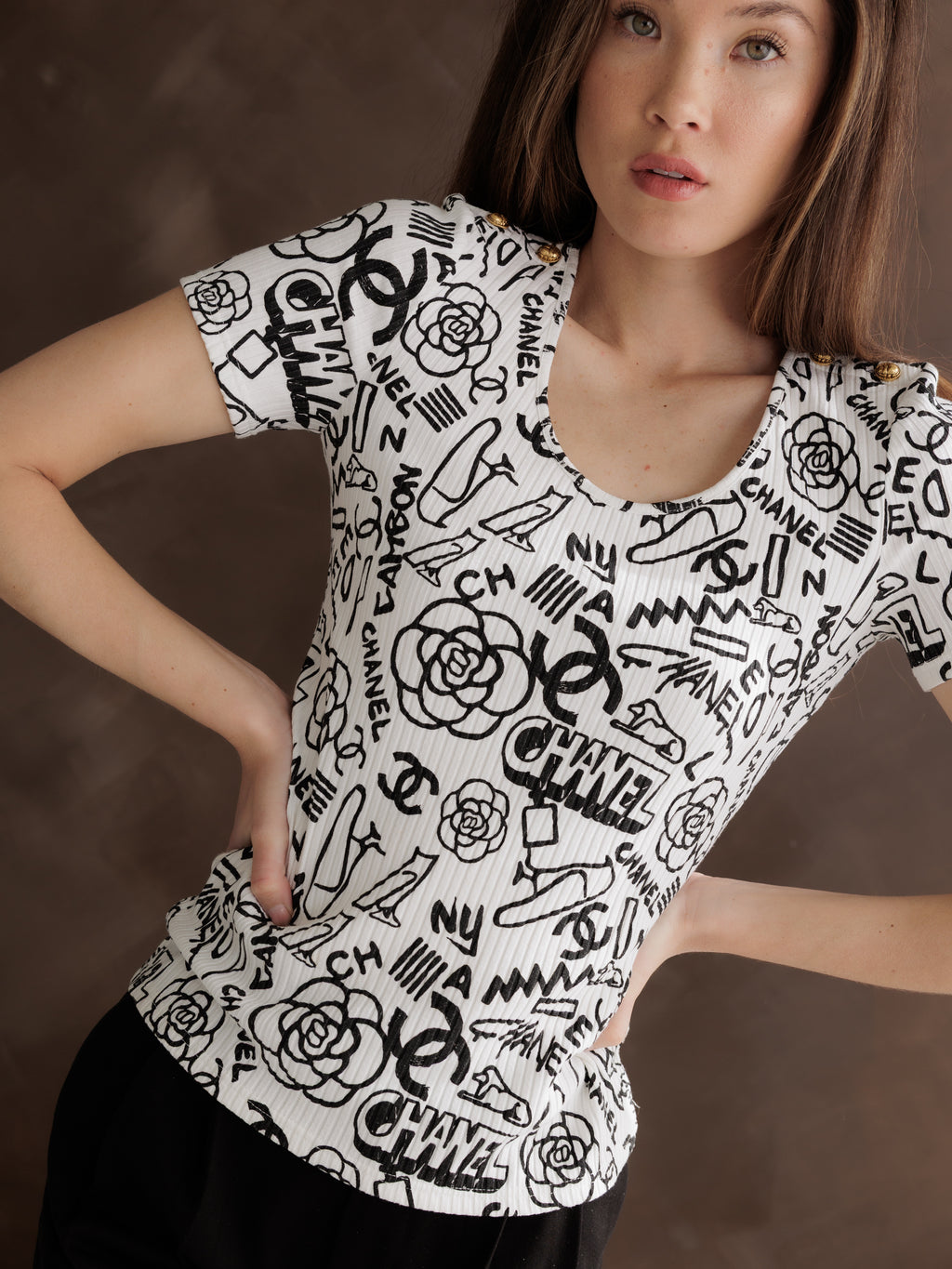 Chanel Monogram Graffiti T-shirt