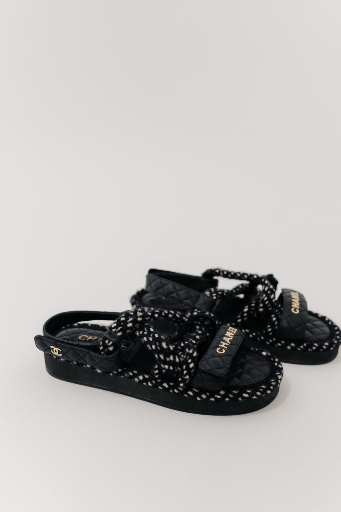 Chanel Woven Dad Sandals