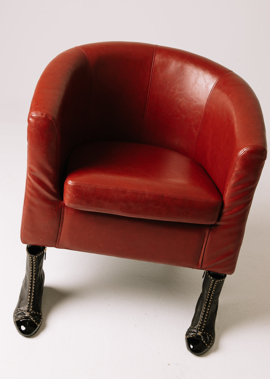 Chanel Black Ankle Lambskin Boots