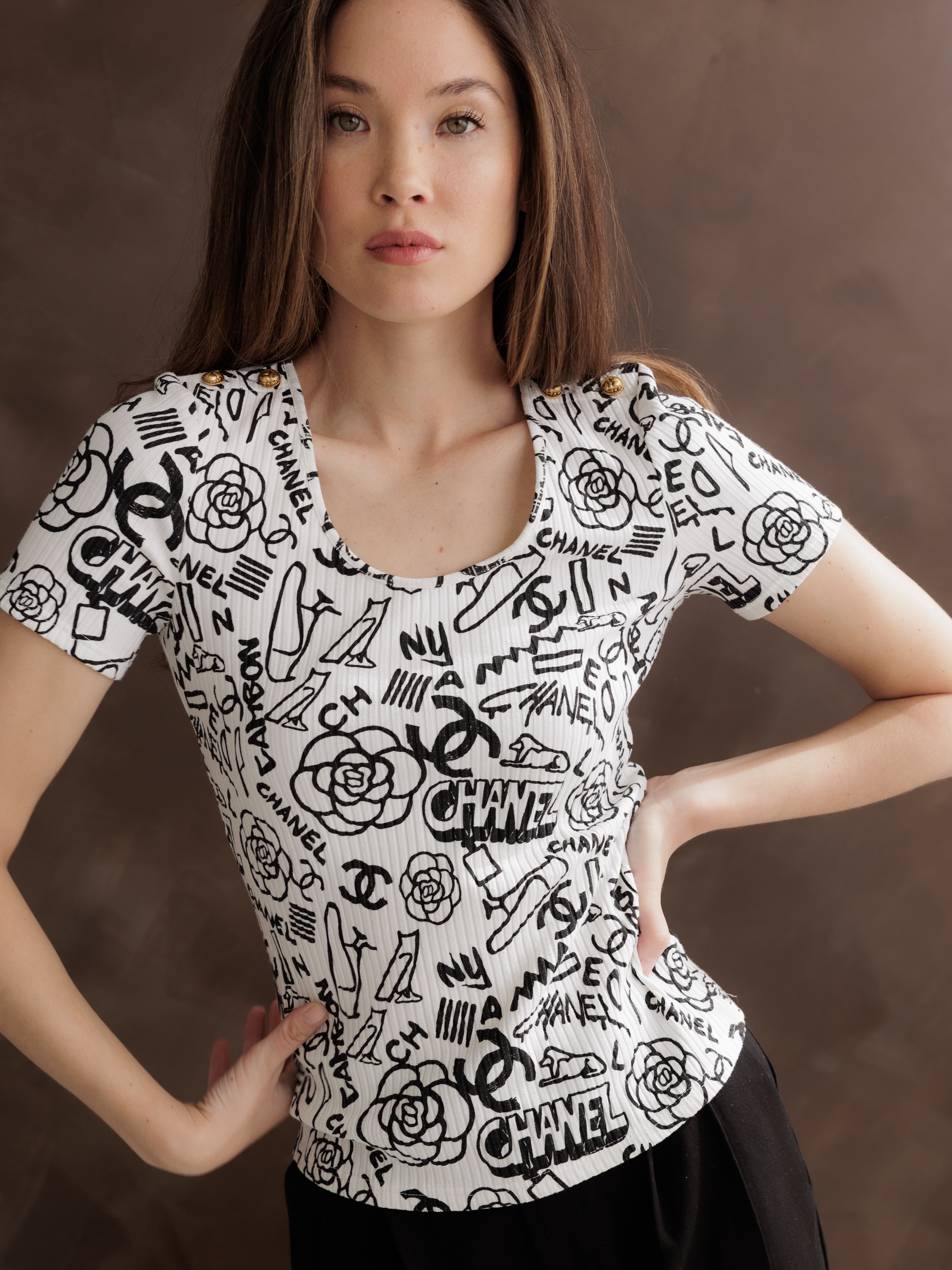 Chanel Monogram Graffiti T-shirt