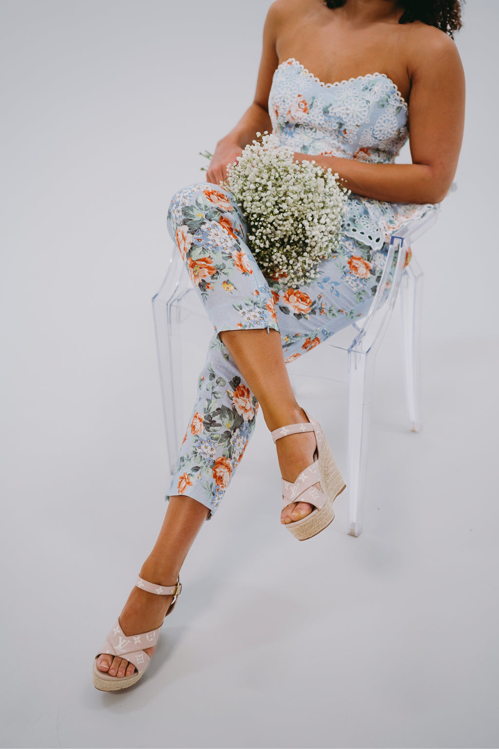 Zimmermann Blue Floral Pants
