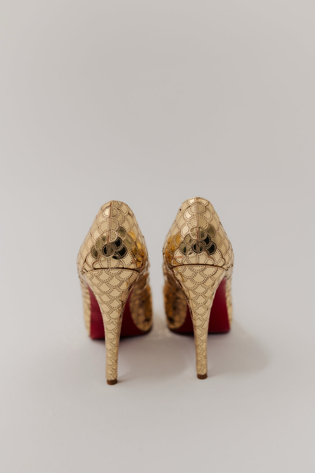 Christian Louboutin Gold Heels