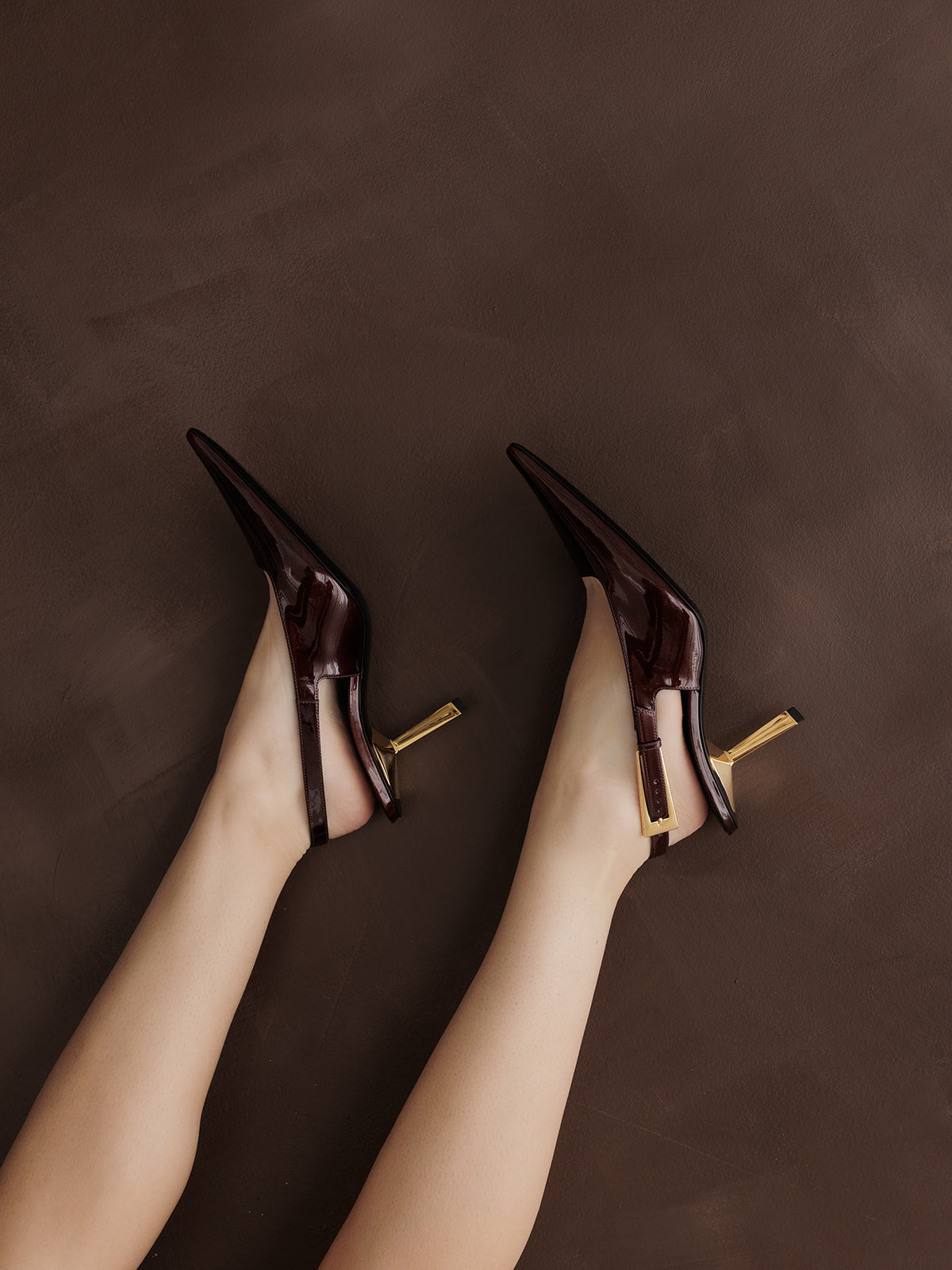 Saint Laurent Maroon Heels