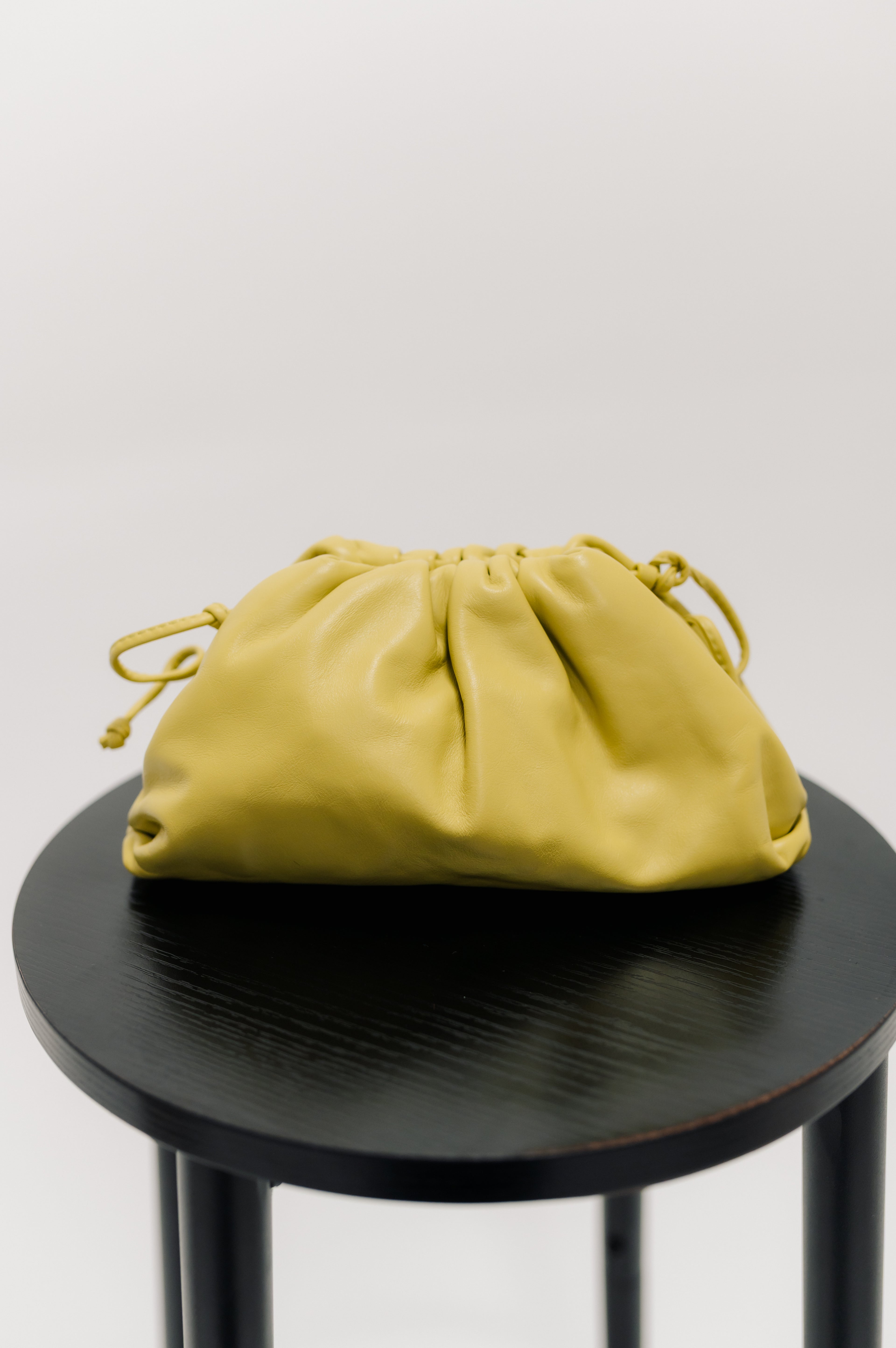 Bottega Venetta Green Leather The Pouch