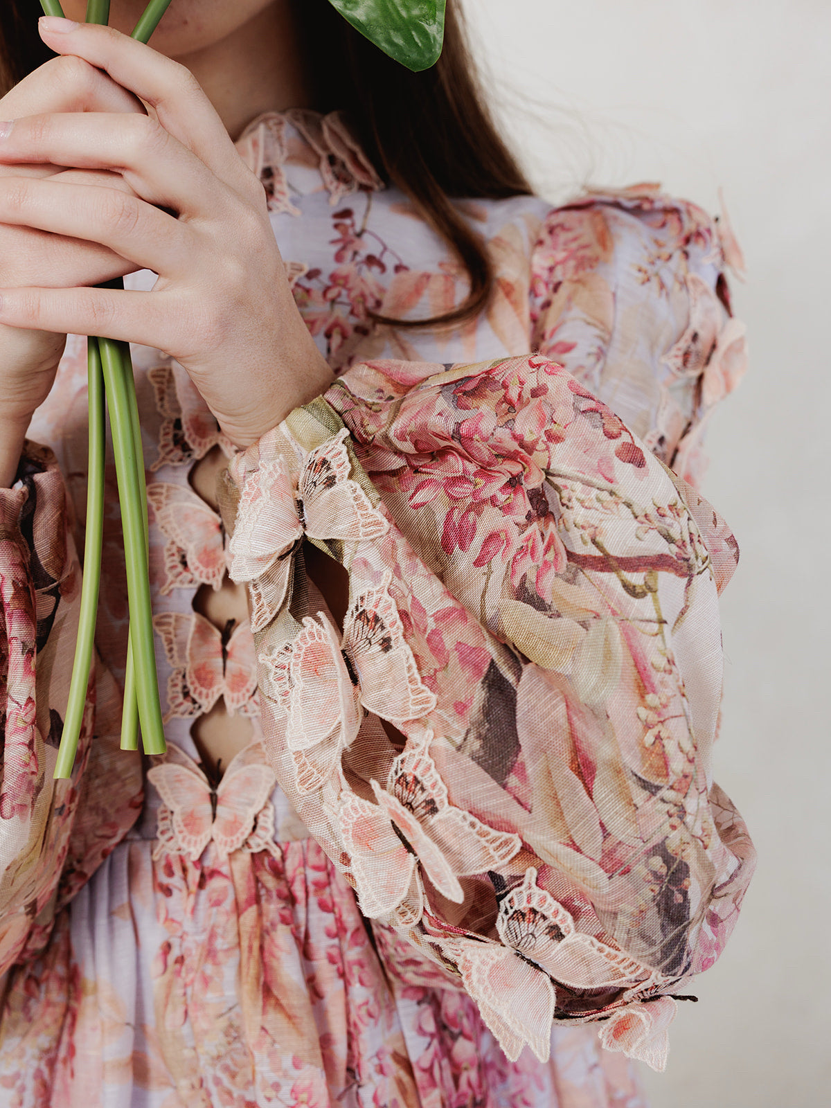 Zimmermann Pink Butterfly Dress