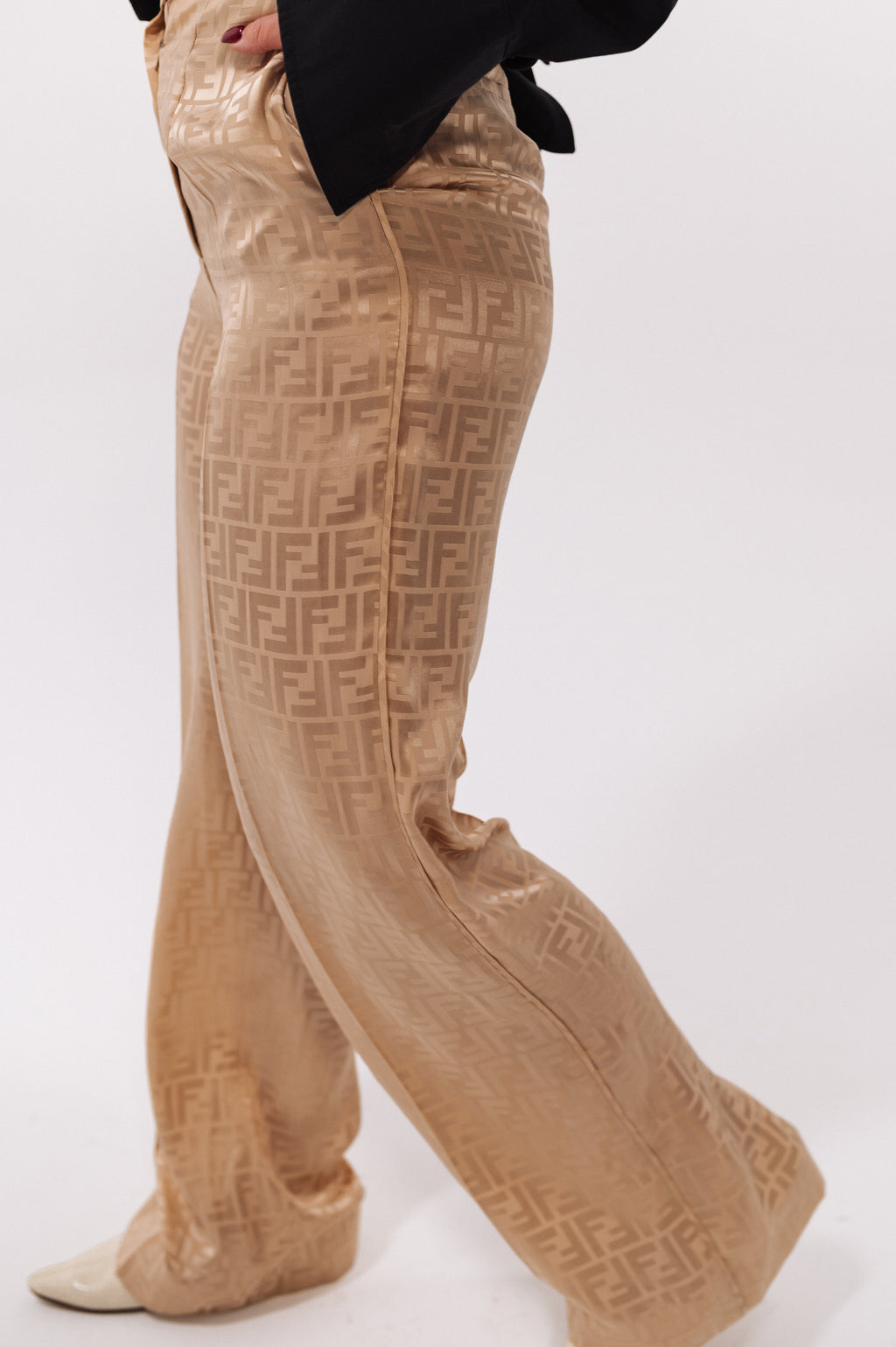 Fendi Silk Monogram Pants