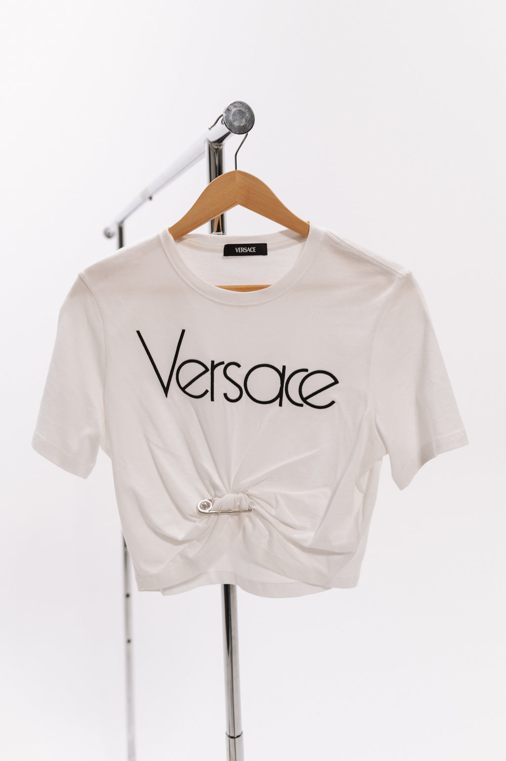 Versace White Graphic Short Sleeve T-Shirt