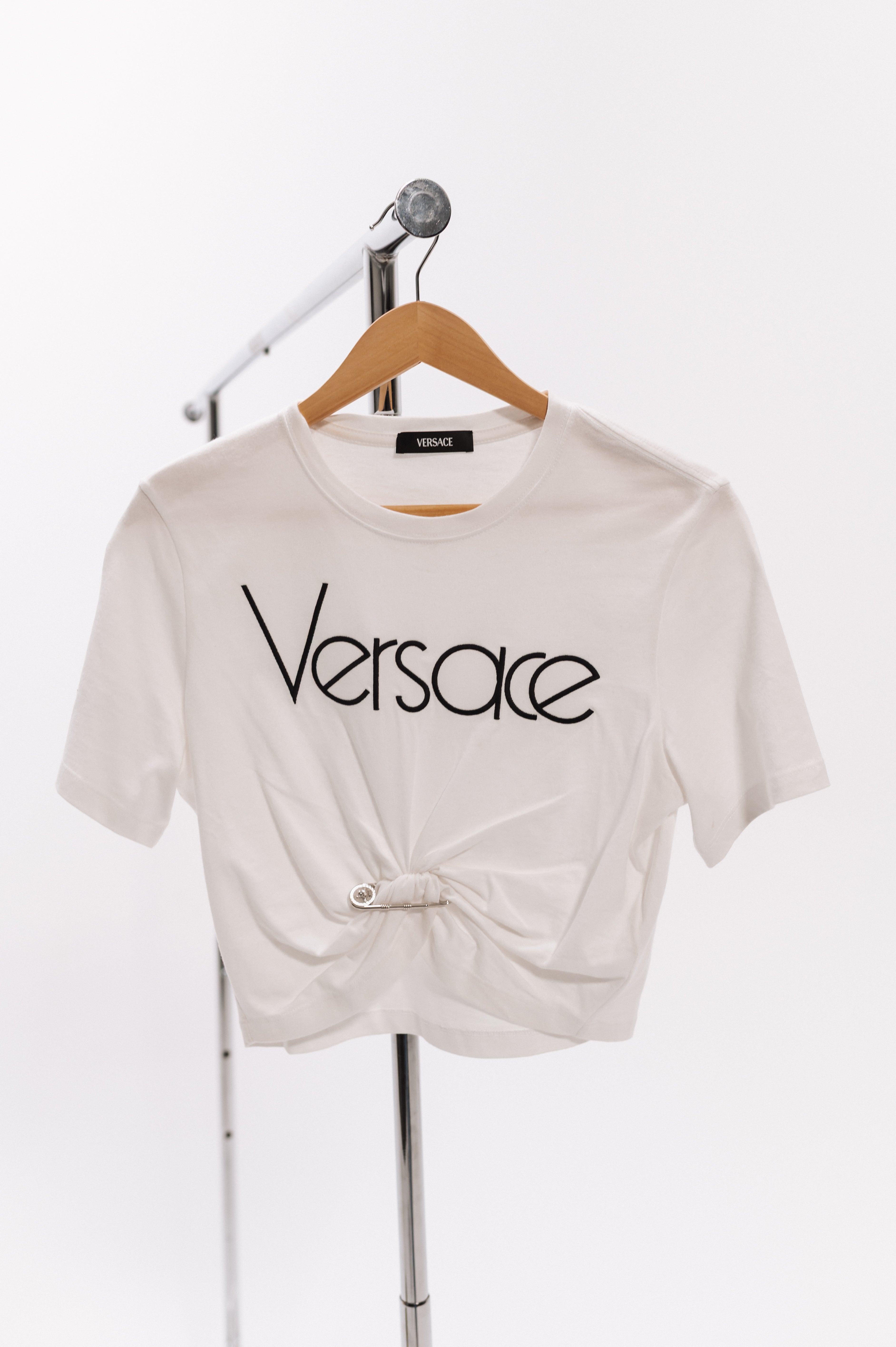 Versace White Graphic Short Sleeve T-Shirt