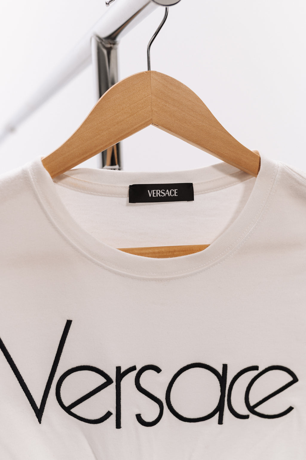 Versace White Graphic Short Sleeve T-Shirt