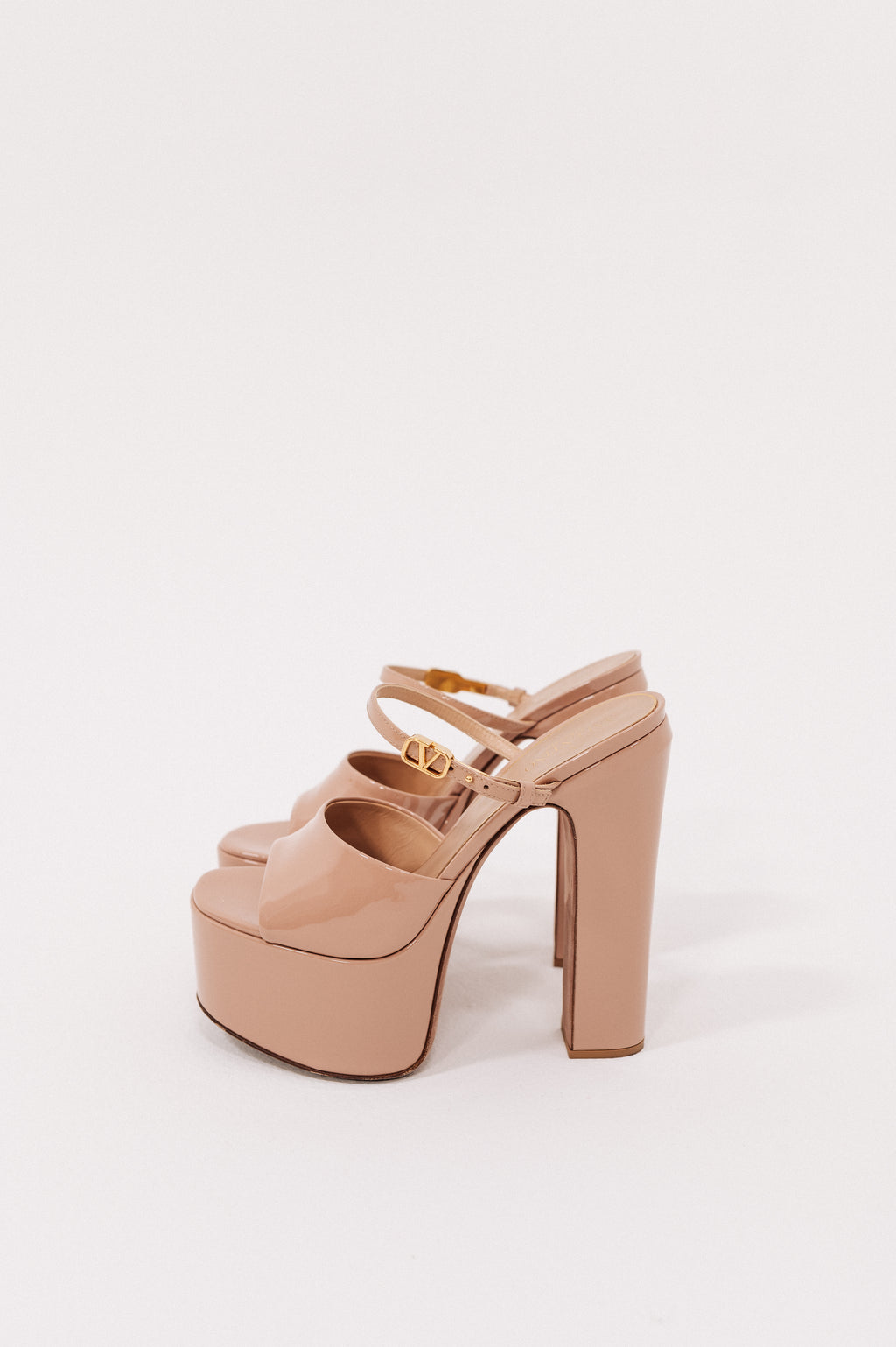 Valentino Tan-Go Platform Heels