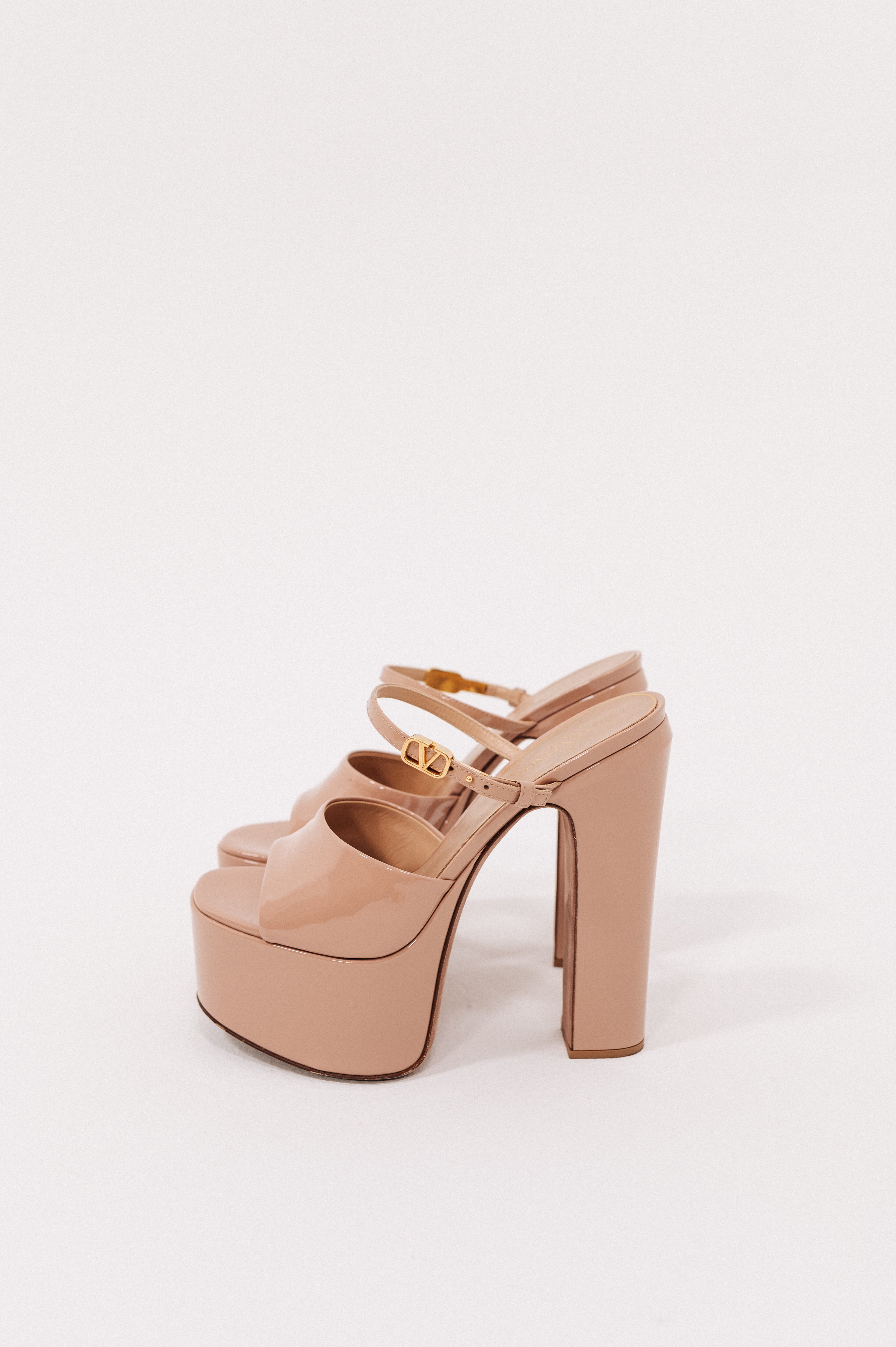 Valentino Tan-Go Platform Heels
