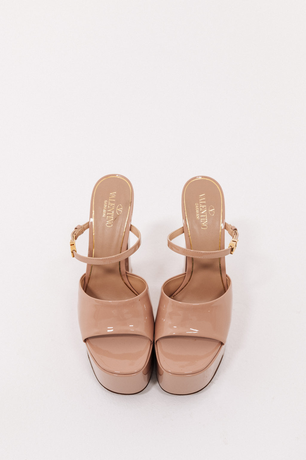 Valentino Tan-Go Platform Heels