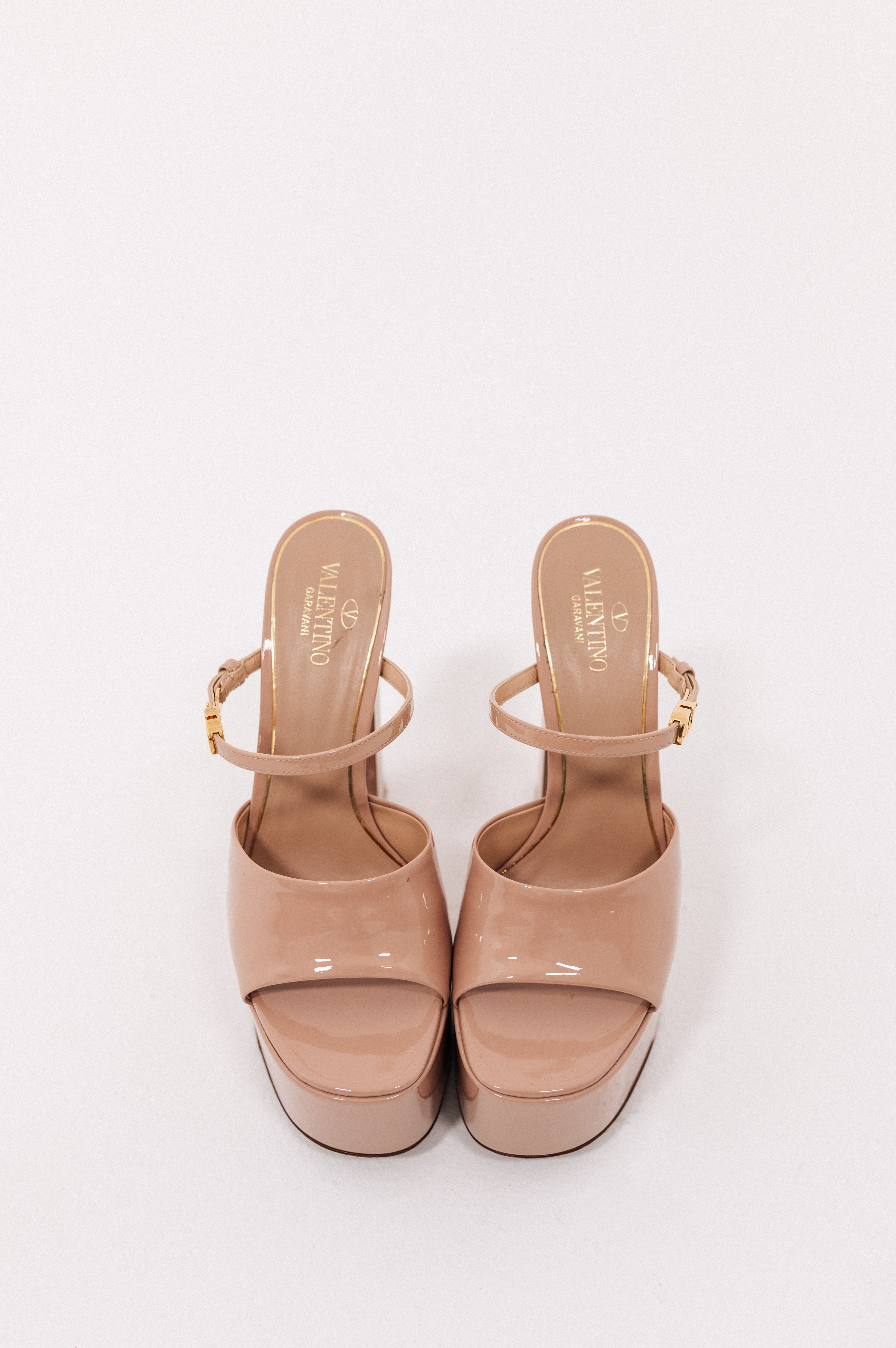 Valentino Tan-Go Platform Heels