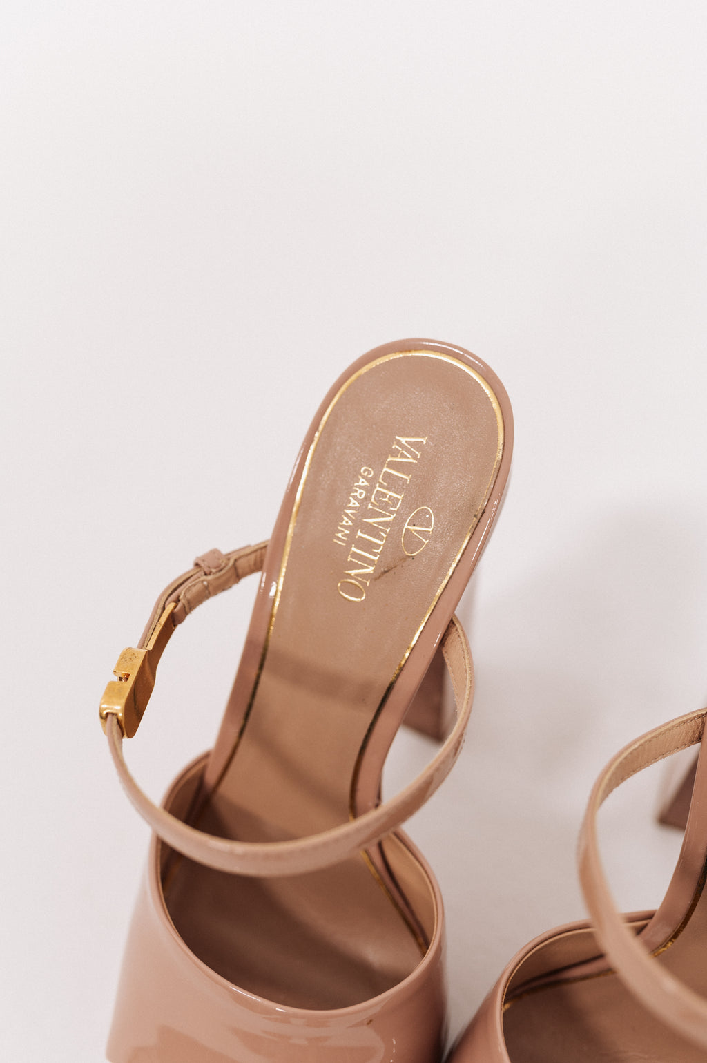 Valentino Tan-Go Platform Heels