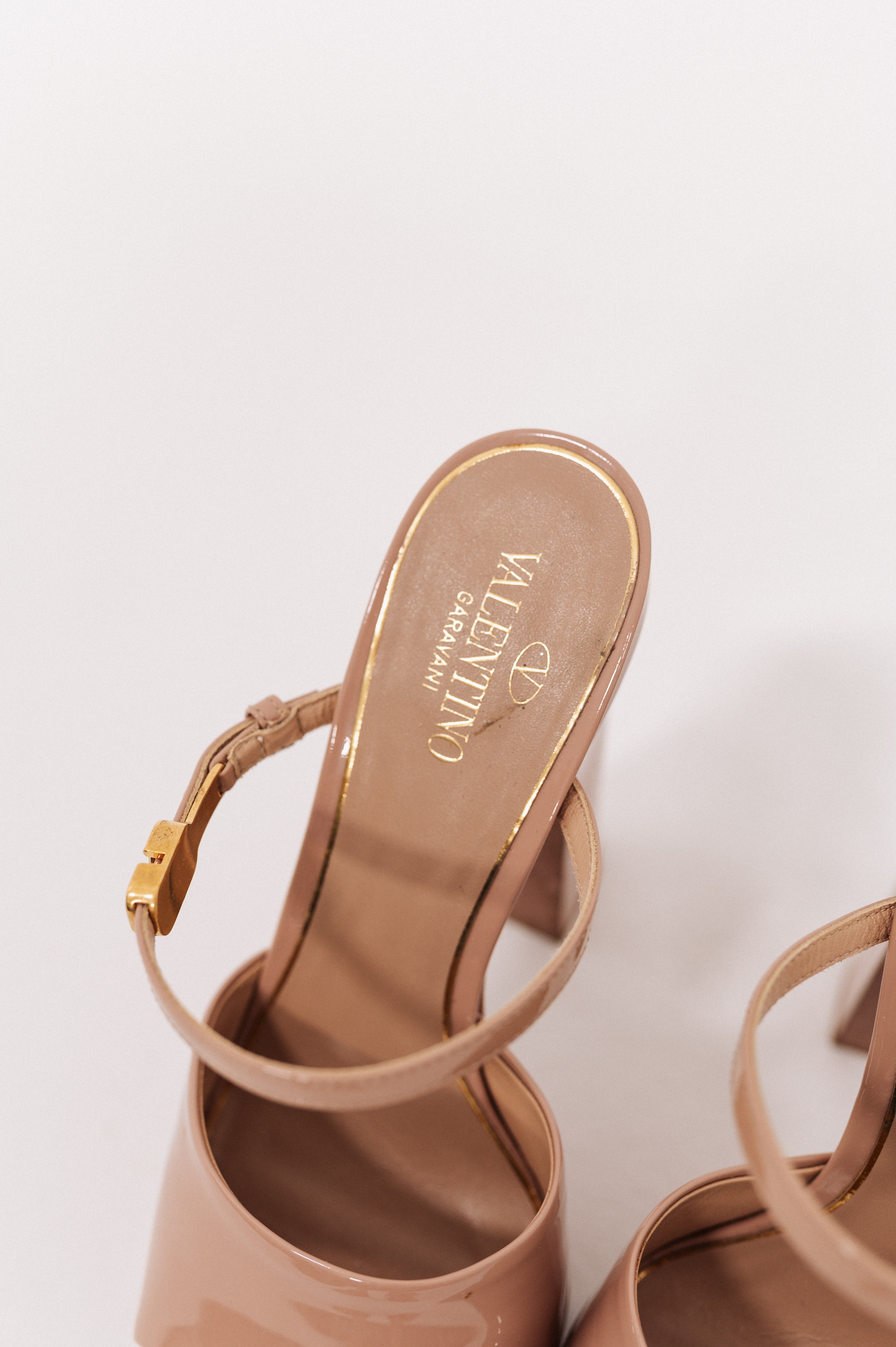 Valentino Tan-Go Platform Heels