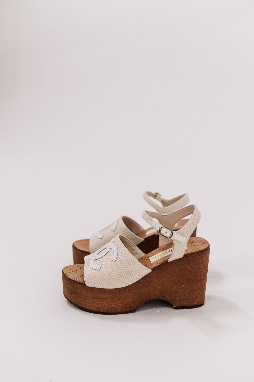 Chanel Platform Wedge CC Sandal