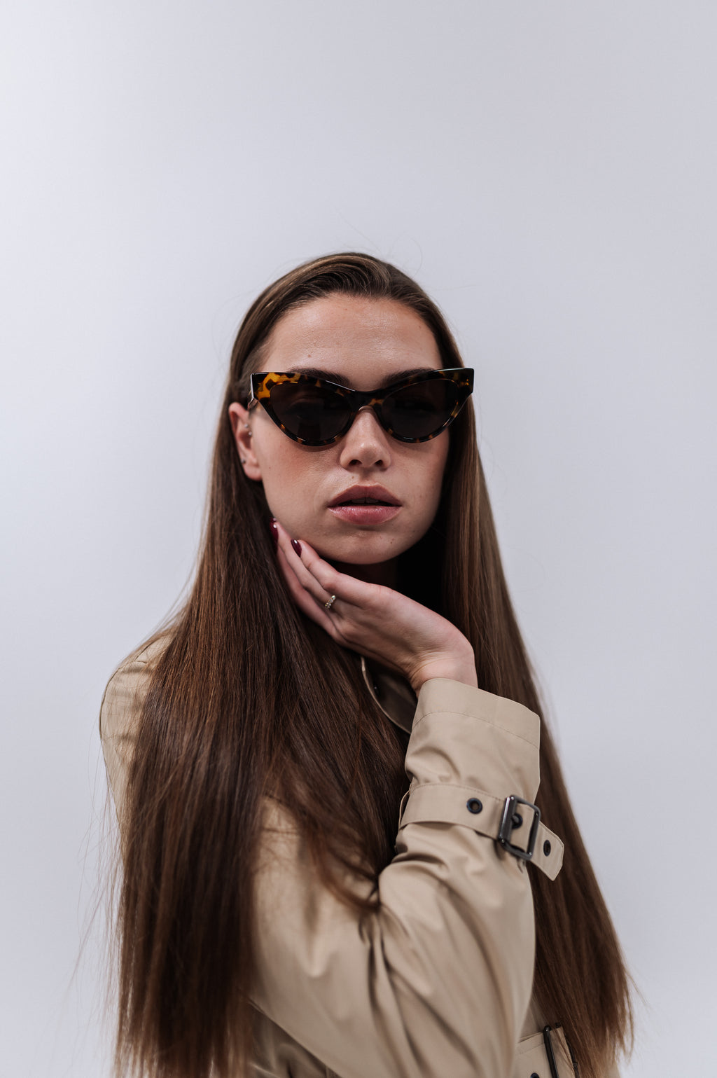 Khaite x Oliver Peoples Cat-Eye Sunglasses