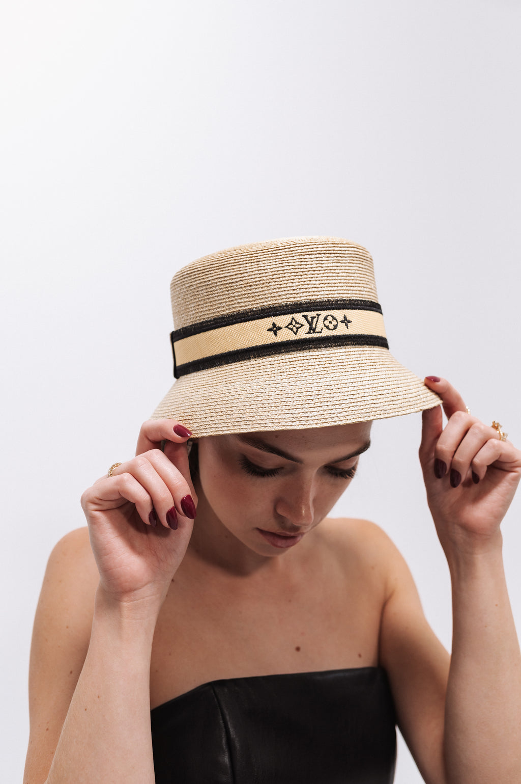Louis Vuitton Straw Bucket Hat