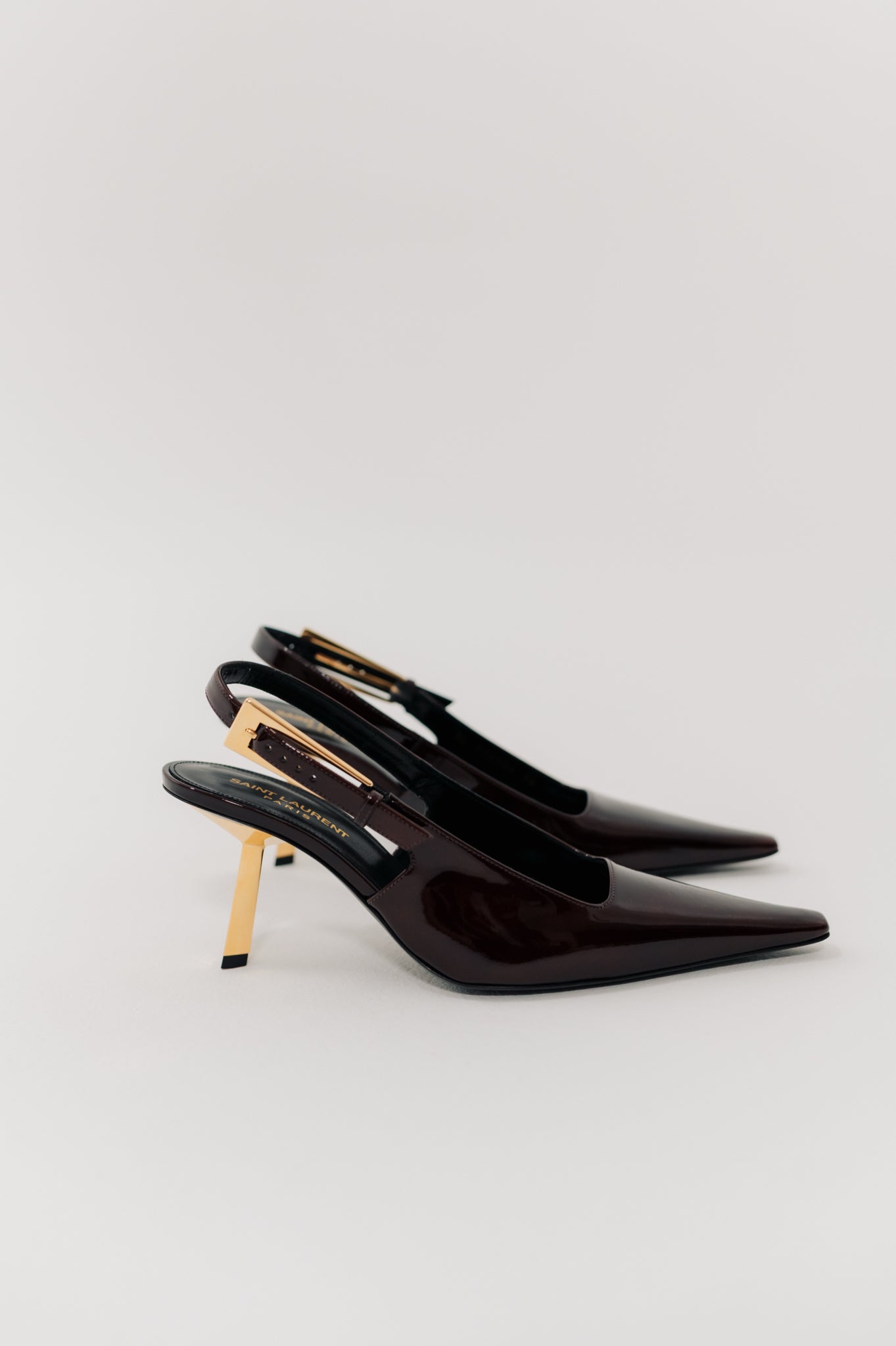 Saint Laurent Maroon Heels