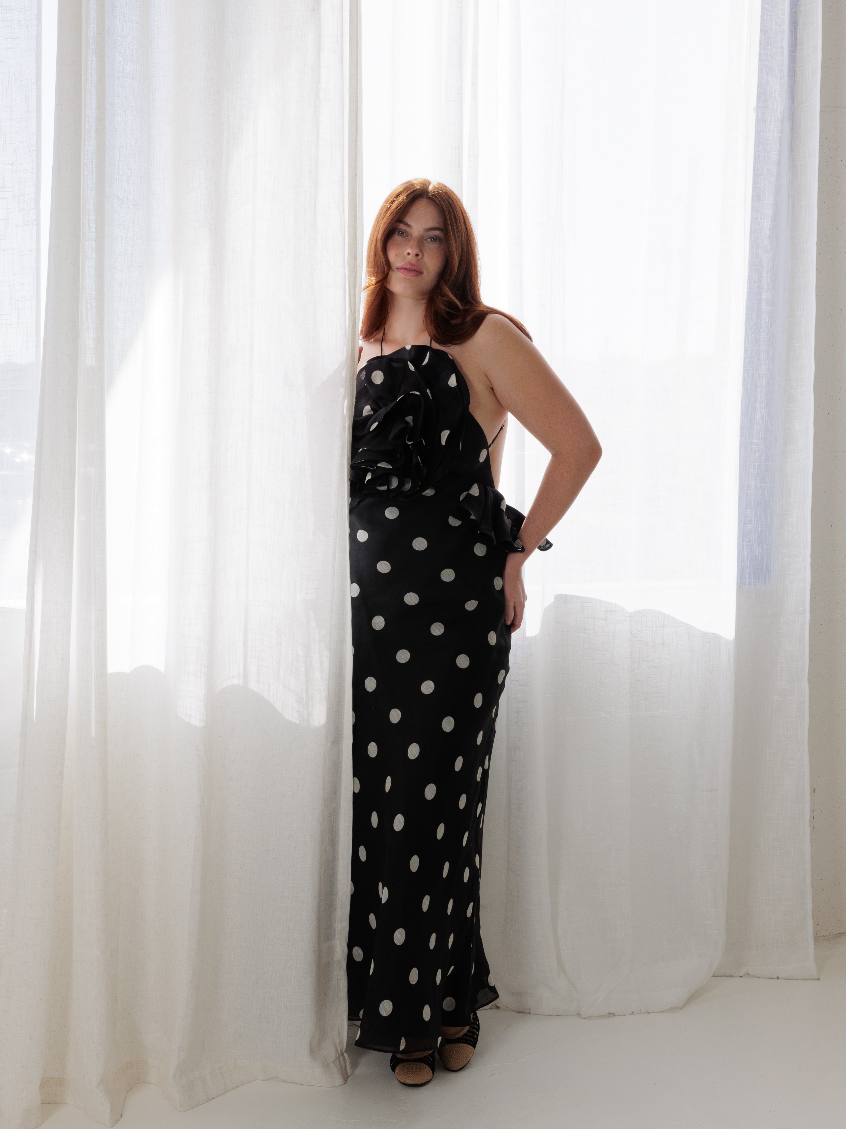 Zimmermann Black Polka Dot Dress