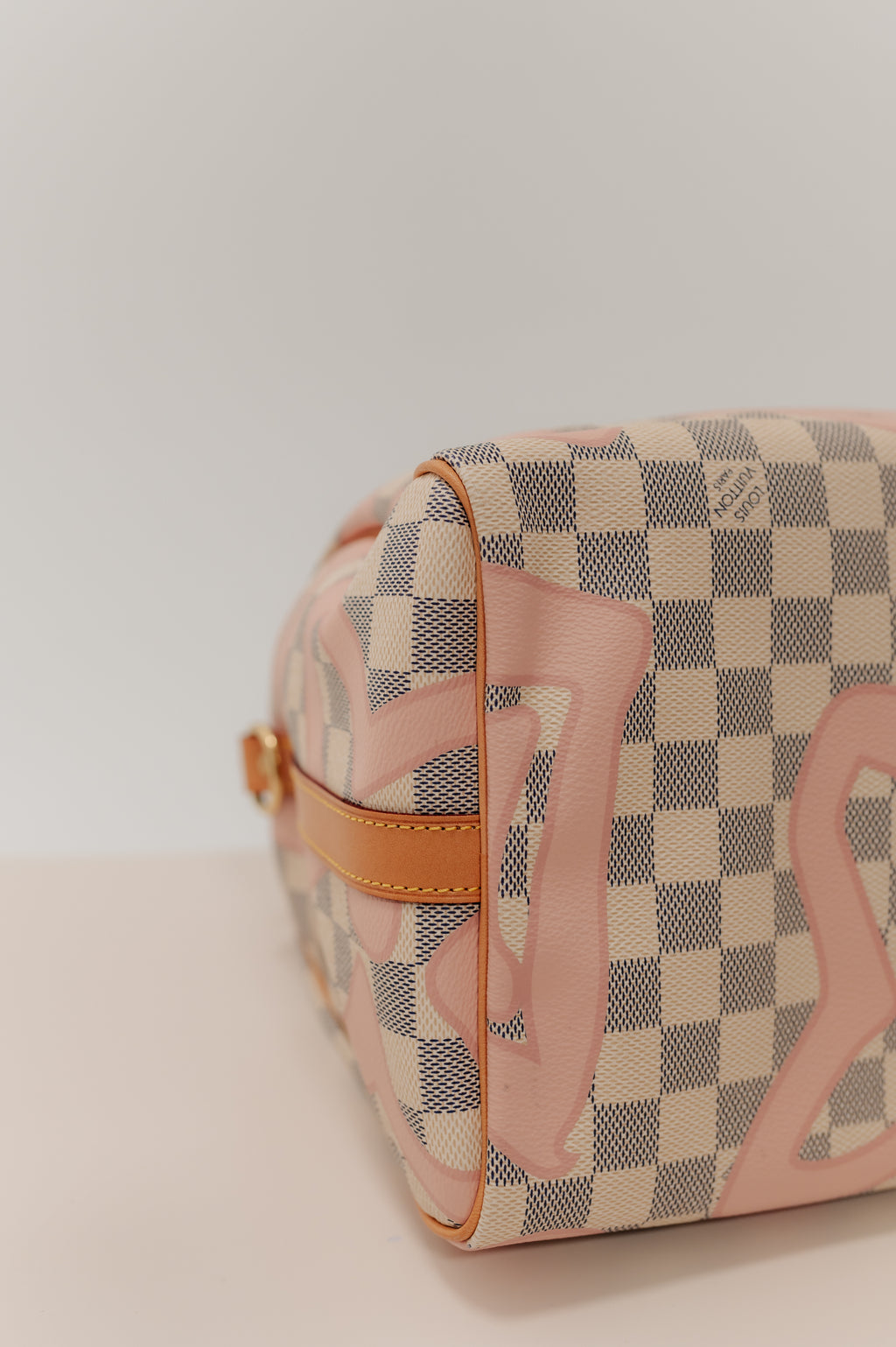 Louis Vuitton White Damier Speedy Hand Bag