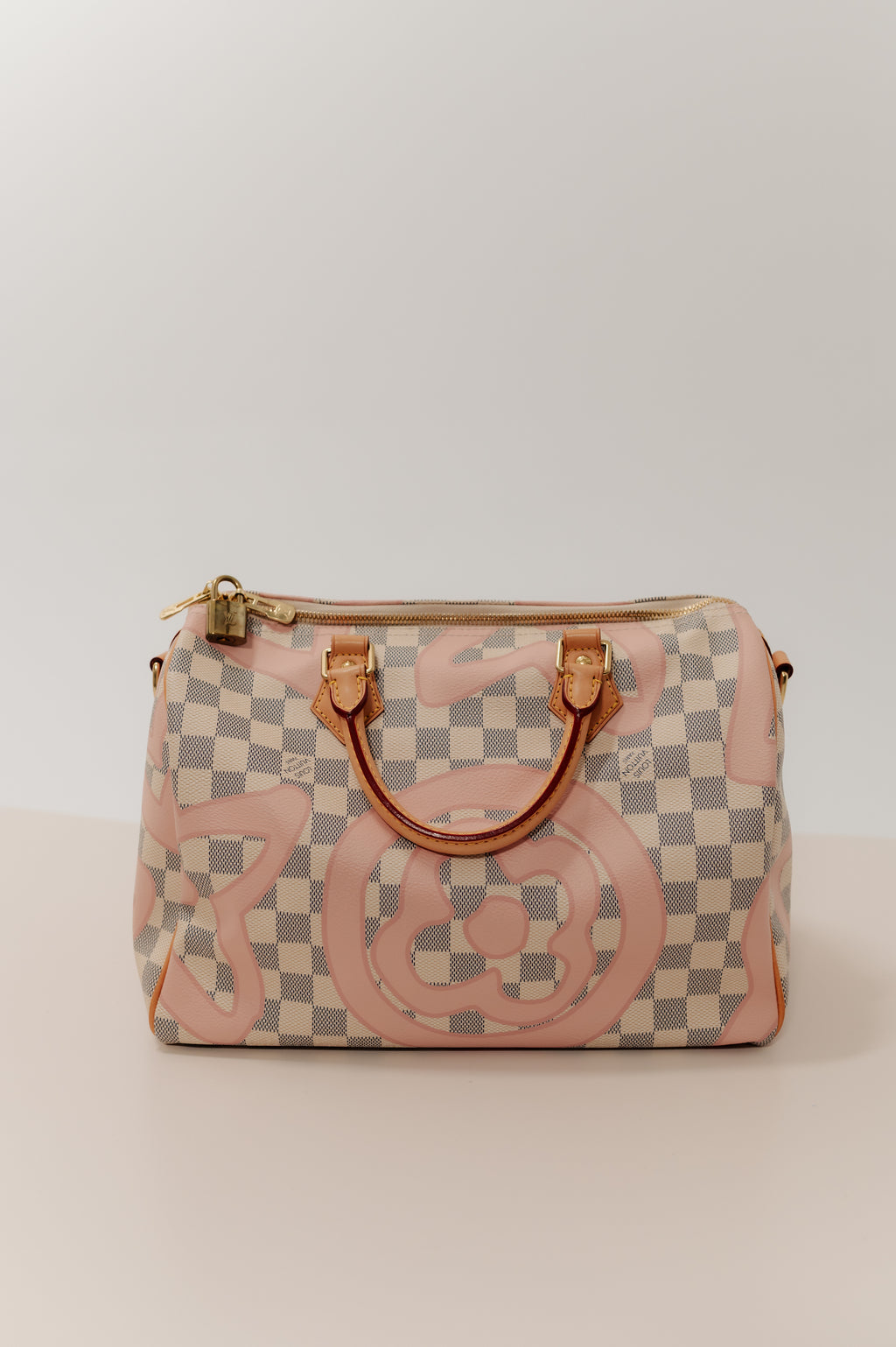 Louis Vuitton White Damier Speedy Hand Bag