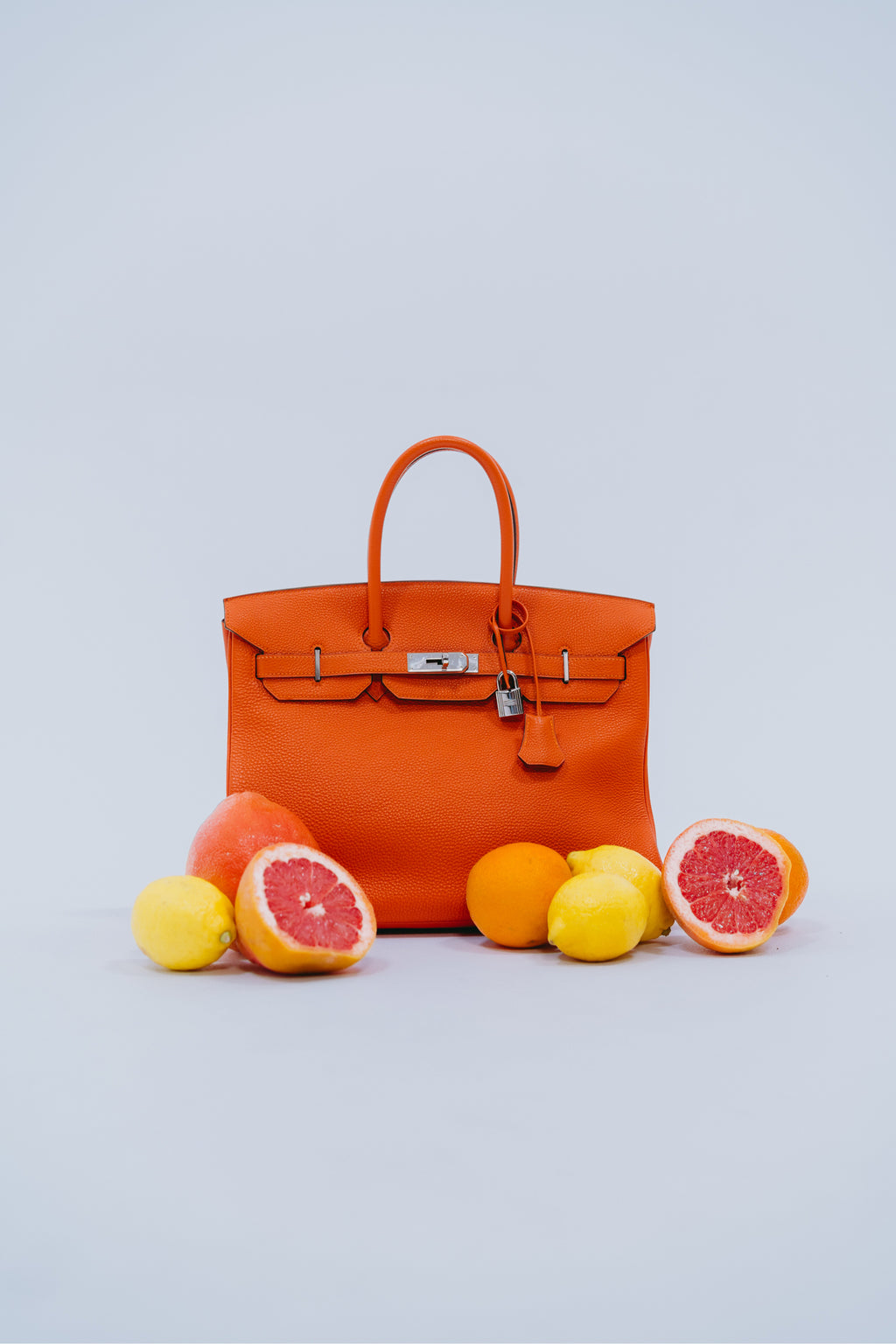 Hermes Orange Togo Leather Birkin