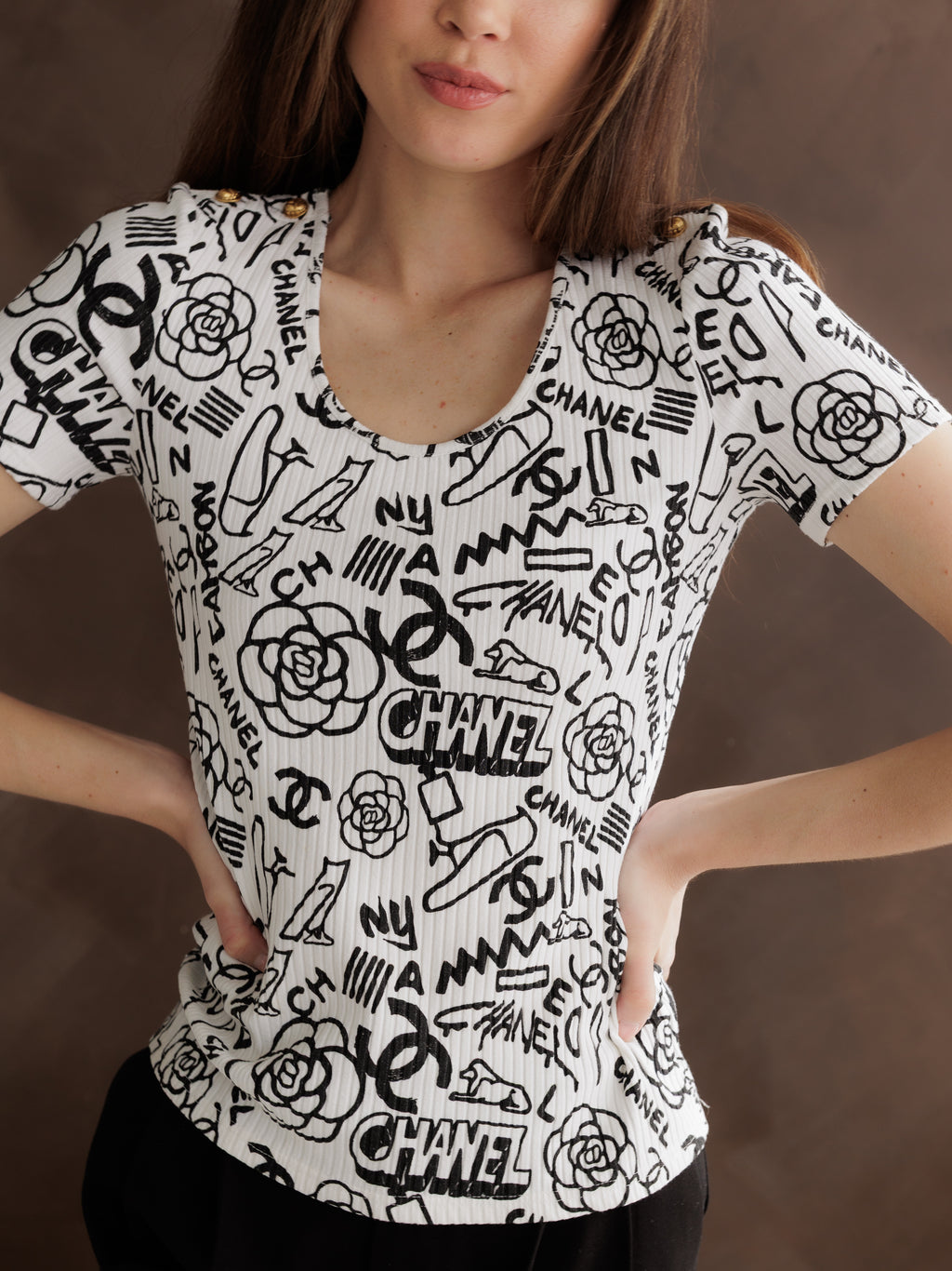 Chanel Monogram Graffiti T-shirt