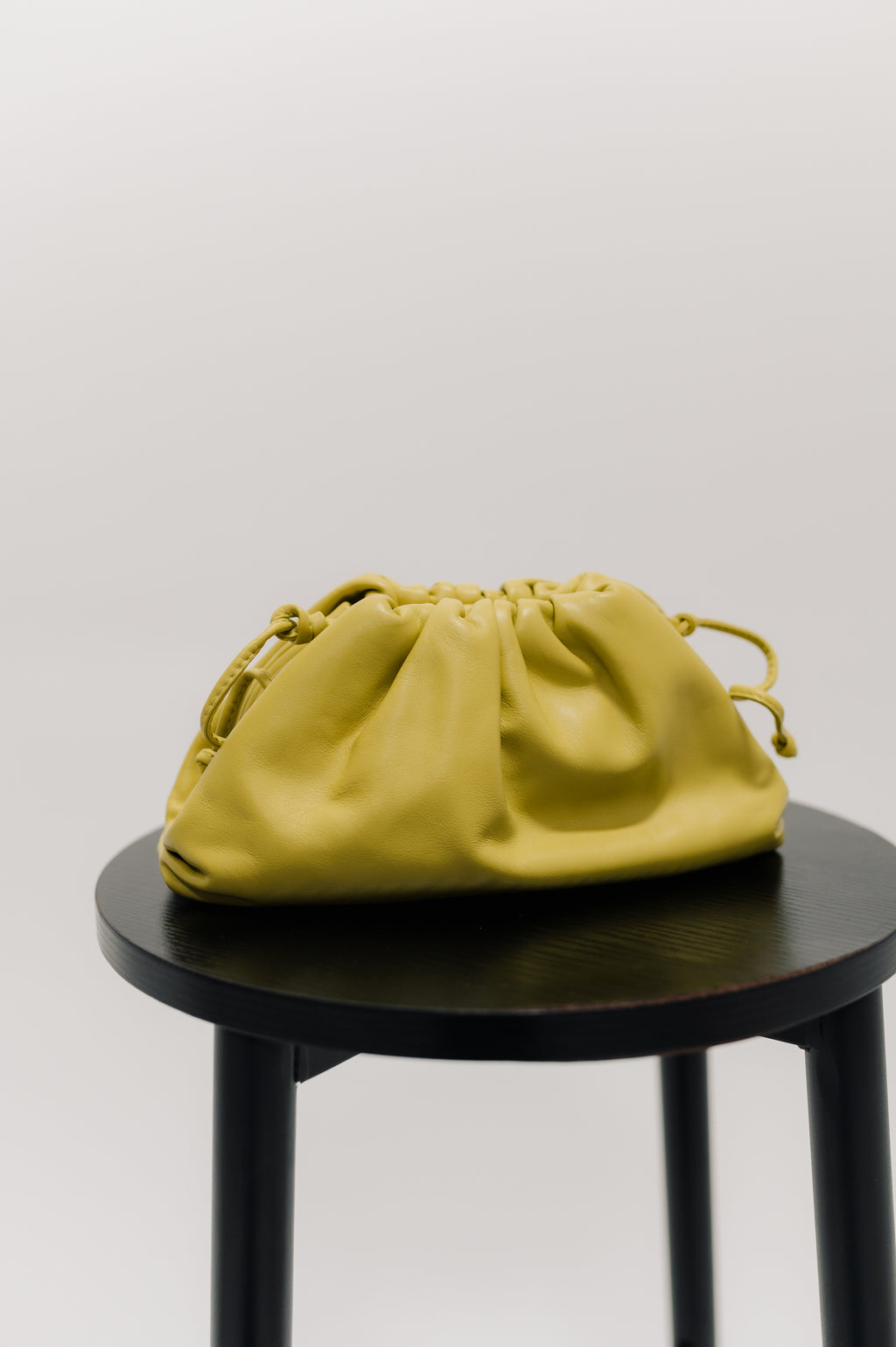 Bottega Venetta Green Leather The Pouch