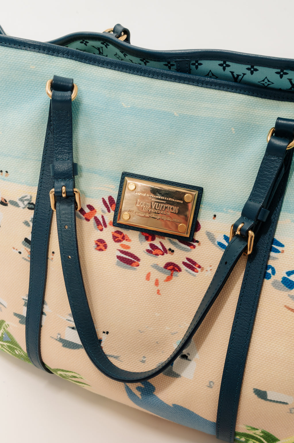 Louis Vuitton Multi-Color Beach Scene Tote