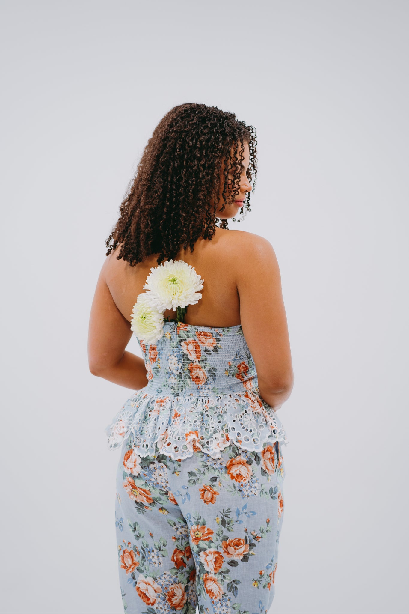 Zimmermann Blue Floral Corset