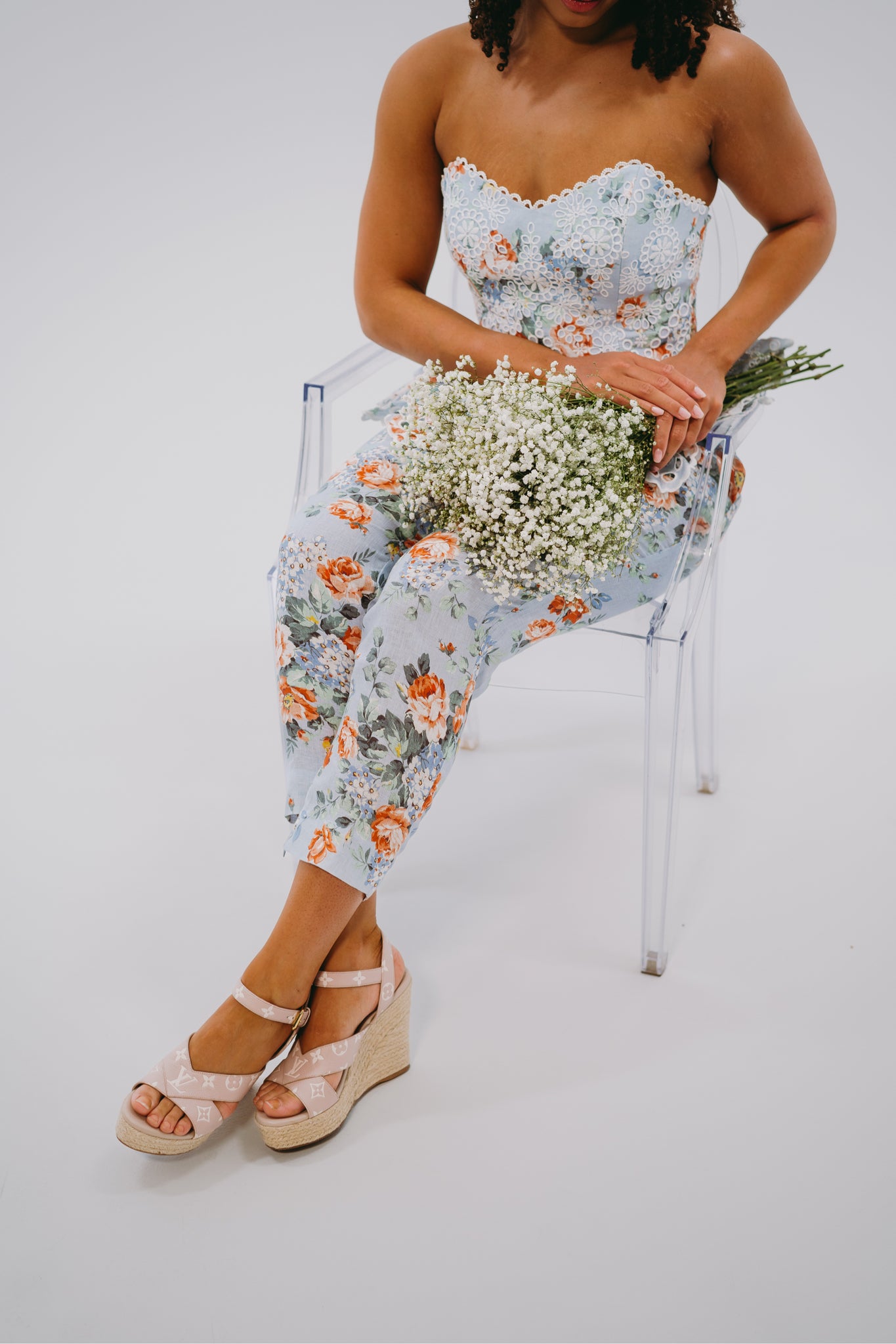 Zimmermann Blue Floral Corset
